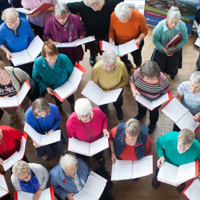 The Garrick Singers performing at Family Festival