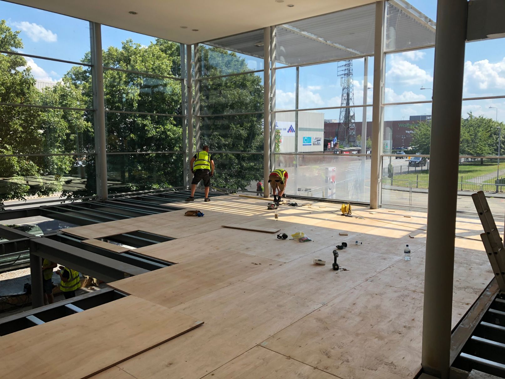 First Floor Boards Being Installed