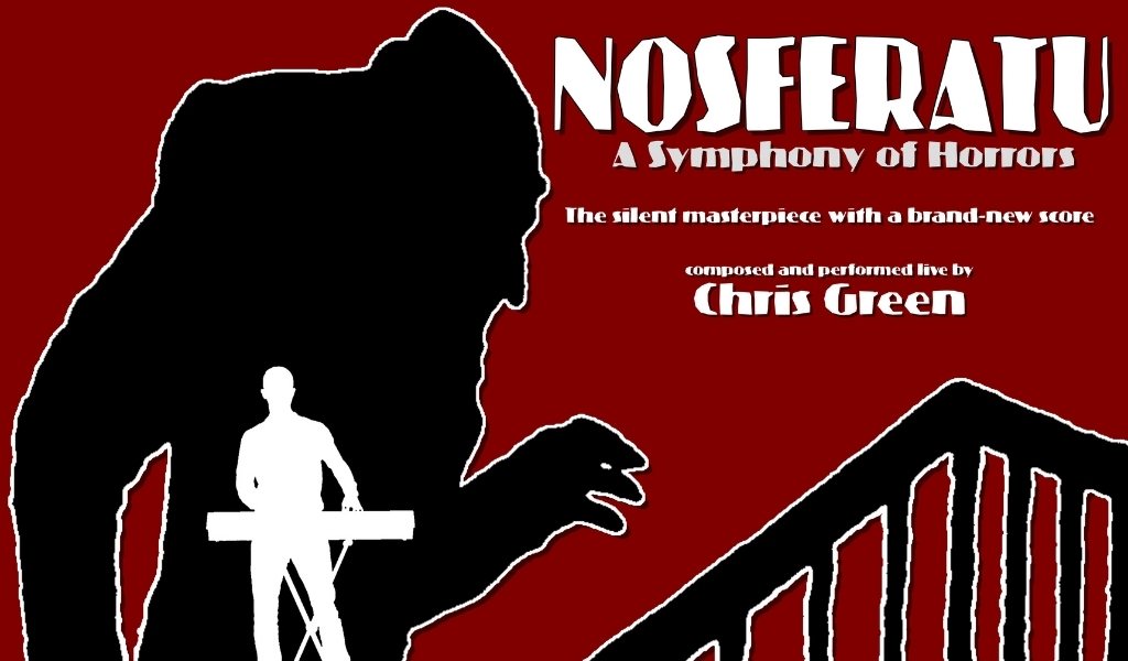 Nosferatu red image with black shadow