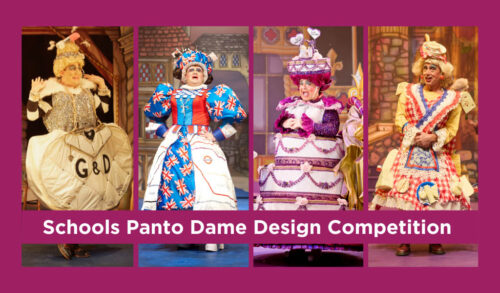 Four dames in extravagant outfits