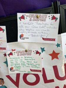 A close up of some notes pinned to a noticeboard