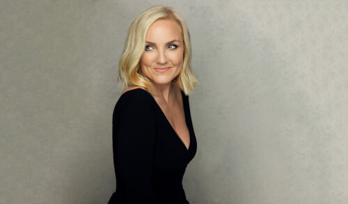 A photo of Kerry Ellis smiling to the side