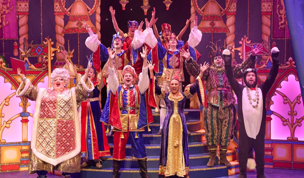 A production photo from Dick Whittington on stage