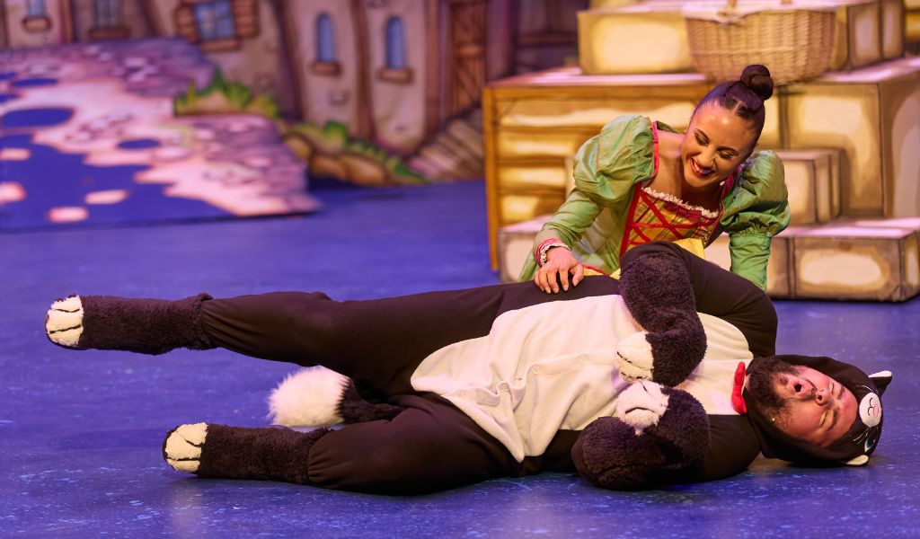 The cast of Dick Whittington on stage