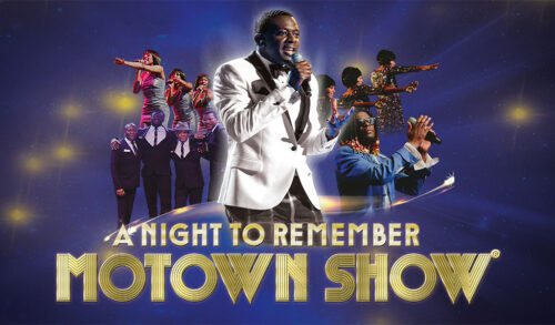 A Night To Remember Motown Show written below a band and singers