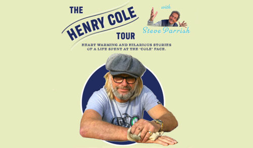 Henry Cole Tour a man in a flat cap smiles at the camera