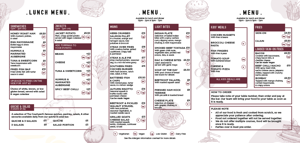 Autumn Menu 2025